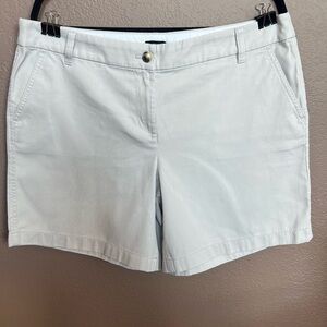 J. Crew Women's Cream Bermuda Shorts